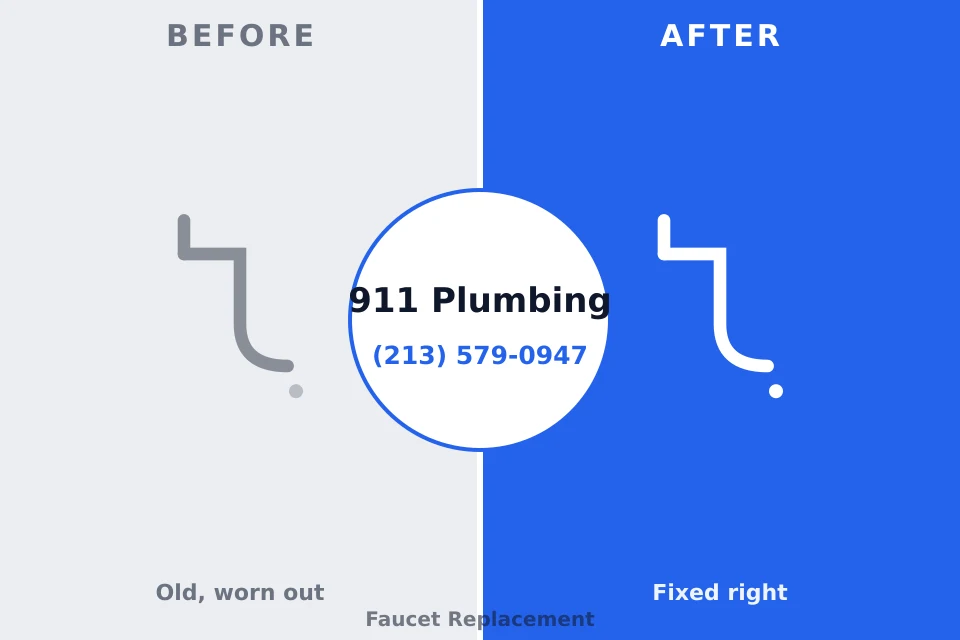 Before and after: plumbing repair Port Ewen, NY